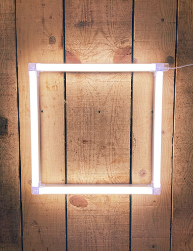 Eclairage pour garage LED carré - Kit 4 barres L49,5 cm | Easy Dalles