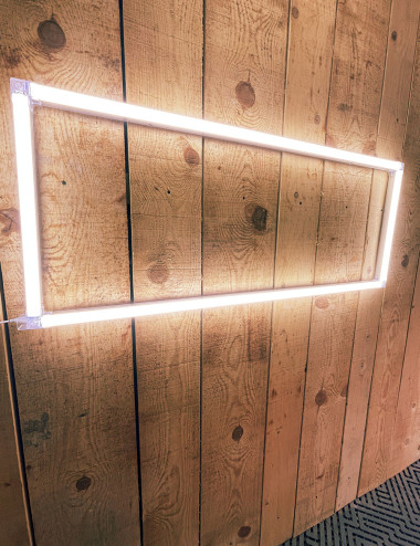 Kit d'éclairage LED Rectangle 128cm - Livraison Offerte | Easy Dalles