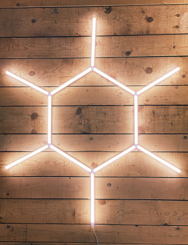 Kit d'éclairage Soleil LED 184cm - 12 Barres - Easy Dalles