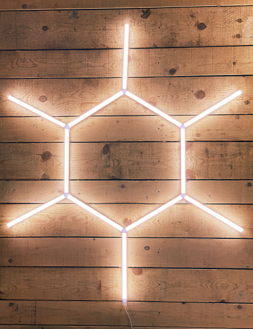 Kit d'éclairage Soleil LED 184cm - 12 Barres - Easy Dalles