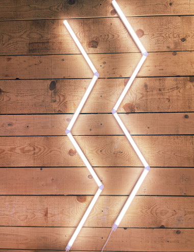 Kit d'éclairage 2 Vagues LED 162cm - 8 Barres | Easy Dalles