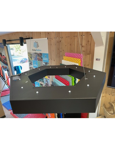 Luminaire LED Hexagonal Ajouré – Design Nid d’Abeille – Suspension