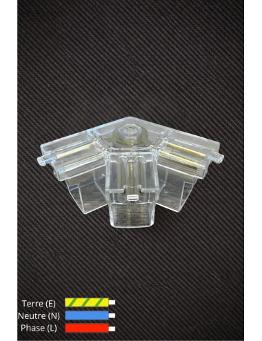 Connecteur 3 sorties 180°