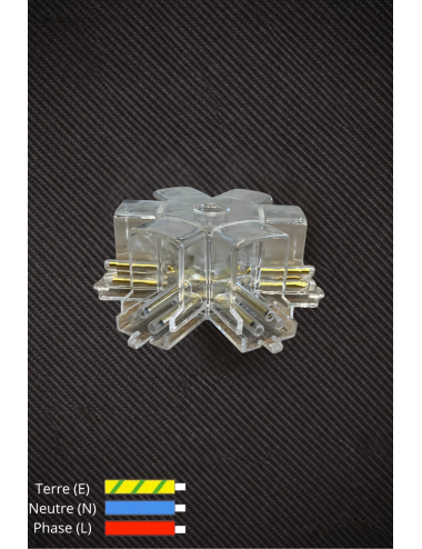 Connecteur croix 6 sorties