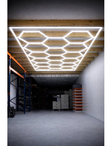 Éclairage LED Hexagonal – Design Nid d’Abeille – Modulable et Réglable
