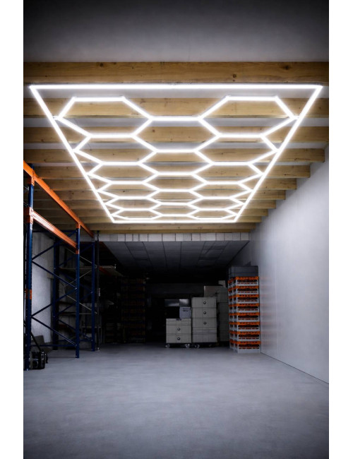 Éclairage LED Hexagonal – Design Nid d’Abeille – Modulable et Réglable