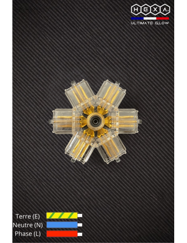 Connecteur croix 6 sorties