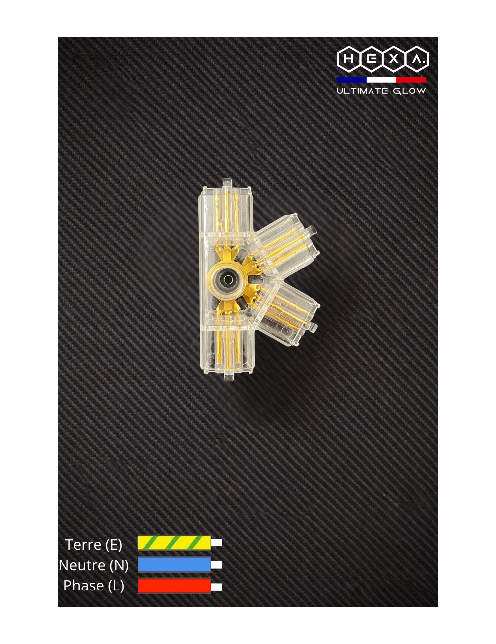 Connecteur mi-étoile 4 sorties