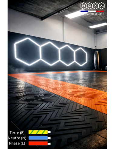 Éclairage LED Nid d’Abeille – 21 Barres LED – Modulable – 6500K