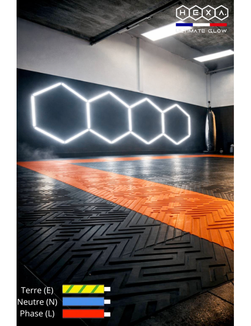 Éclairage LED Nid d’Abeille – 21 Barres LED – Modulable – 6500K