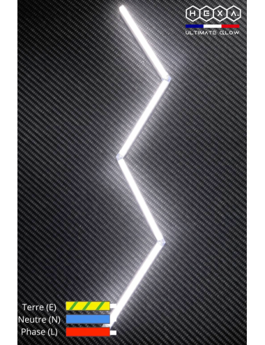 Kit d'éclairage LED Vague pour garage 162cm - 4 Barres | Easy Dalles