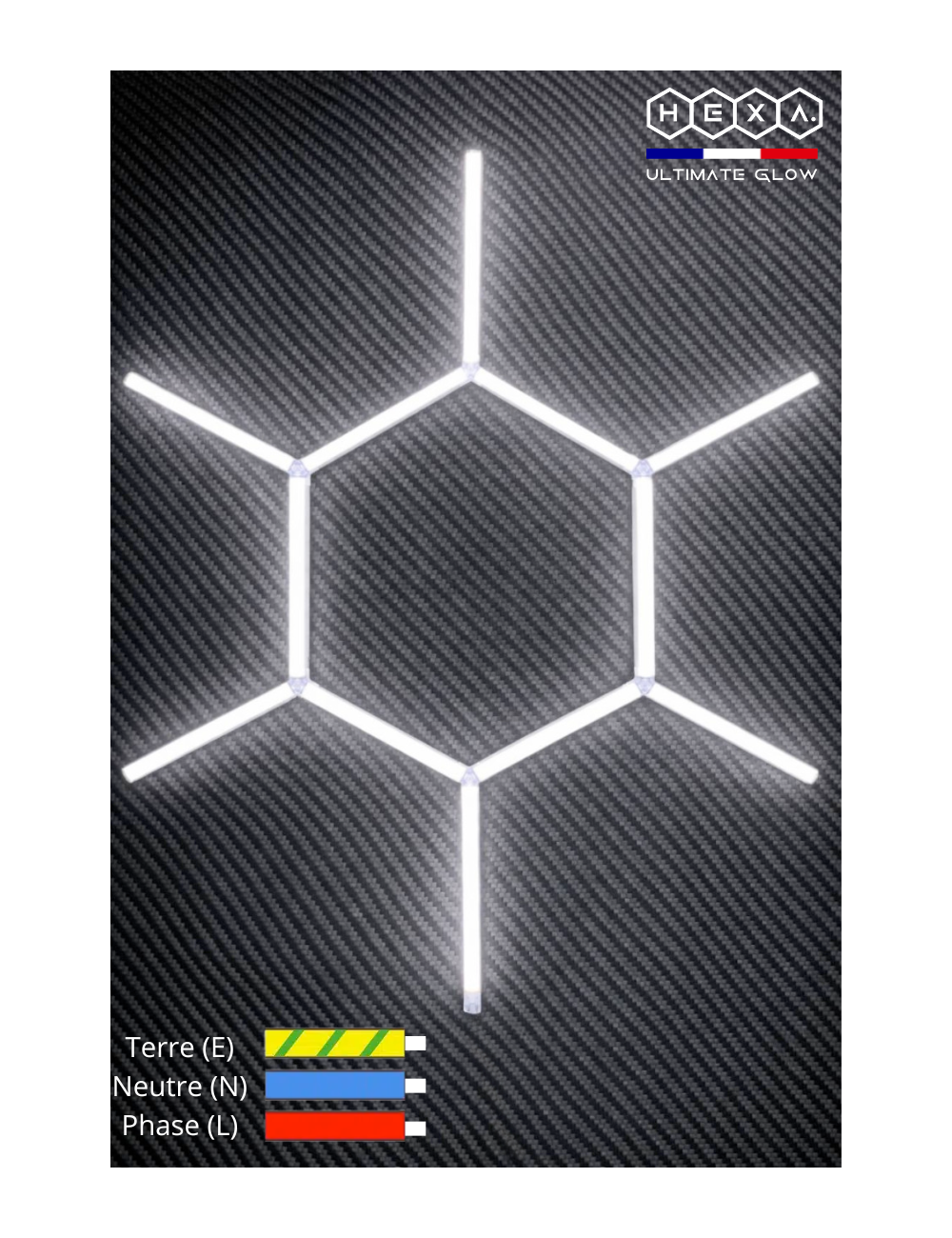 Kit d'éclairage Soleil LED 184cm - 12 Barres - Easy Dalles