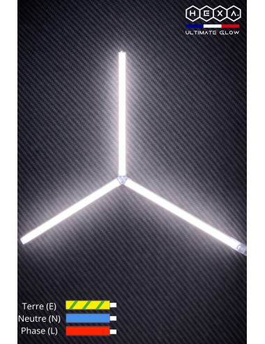 Kit d'éclairage LED Hélice pour garage - 3 barres 83cm | Easy Dalles