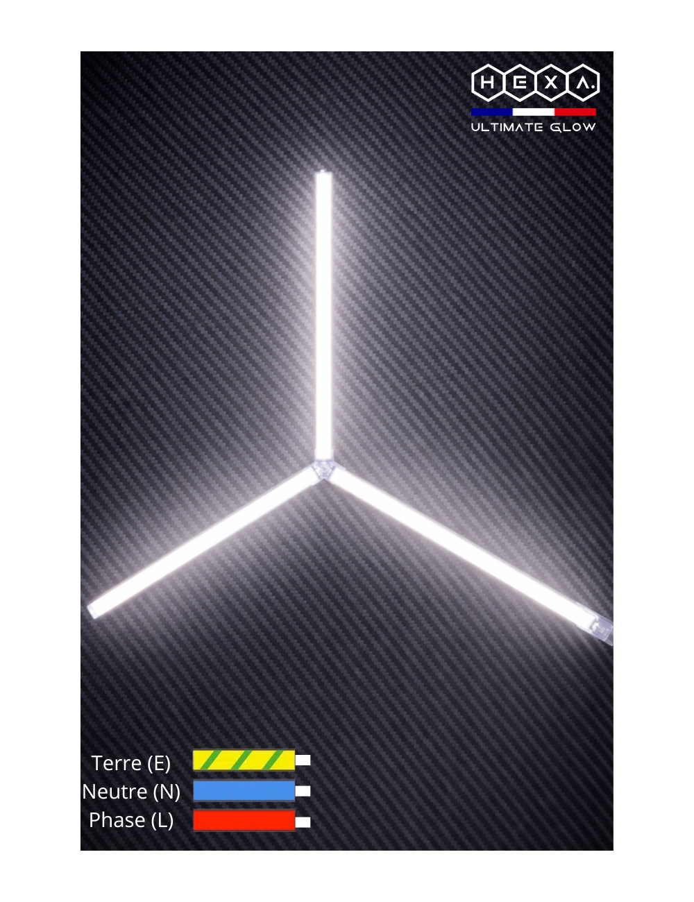 Kit d'éclairage LED Hélice pour garage - 3 barres 83cm | Easy Dalles